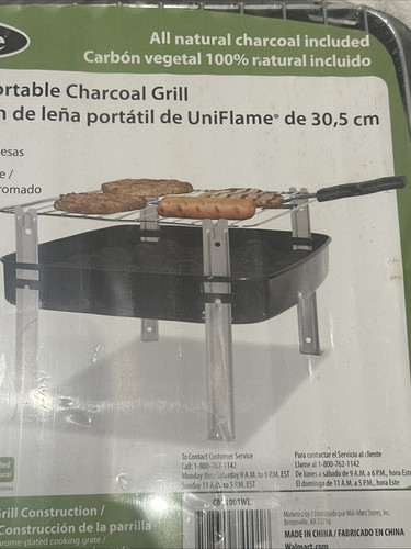 Uniflame 12 inch Portable Charcoal Grill - Picture 2 of 5