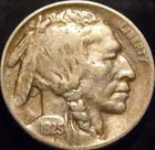 1925-P Buffalo Nickel Choice Original XF Full Horn