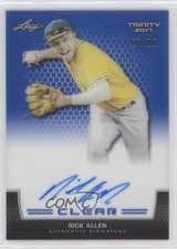 2017 Leaf Trinity Clear Auto Blue 22/25 Nick Allen #CA-NA1 Auto 0b2