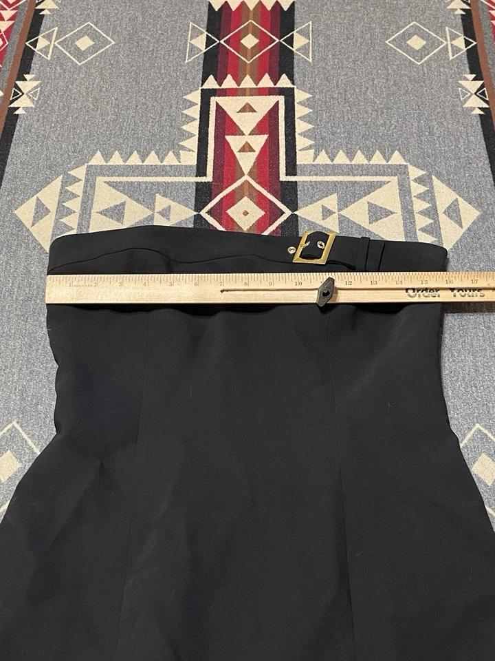 Vestido Amanda Uprichard Edison Negro Para Mujer’s M Fiesta M12 Foto 3 de 4