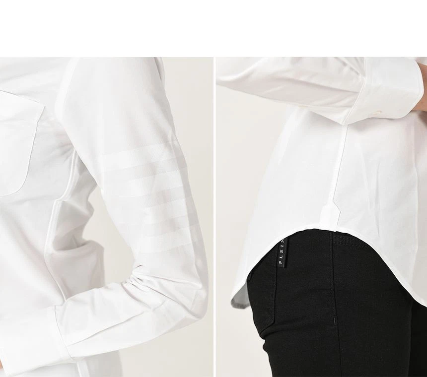 Thom Browne Camicia da donna diagonale (bianco) 60273465