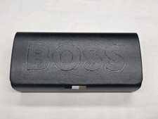 Boss Black Hard Magnetic Flap Medium Eyeglasses Case