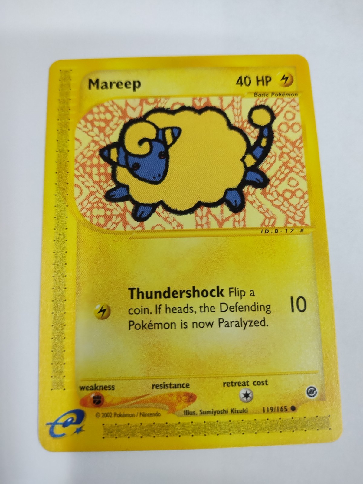 Nm Mareep 119/165 Expedition Pokemon Card WoTC E-Reader