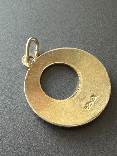Colgante Elvik Esmalte Plata Esterlina Noruega Noruego Vintage Estate 2636 - Imagen 6 de 7