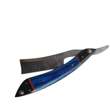 Damascus Shaving Steel Razor Cut Throat Barber Salon Shaving Razor Gift Box