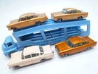 VINTAGE MOKO LESNEY A2 CAR TRANSPORTER & No.22b VAUXHALL CRESTA LOT x4 1958