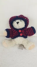 Teddy Bear Plush Stuffed Toy Red Sweater Tan Brown Hugfun International 6”