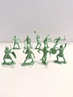 Set of 9 Vintage Louis Marx & Co. Plastic Viking Figures – 1960s (MCMLXV Marked)
