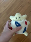 RARE Vintage Pokemon TOGEPI 4" FUZZY Plush Doll Figure TOMY Toy Japan Authentic