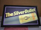 Vintage Coors Light The Silver Bullet Light Advertising Beer Sign. 1993