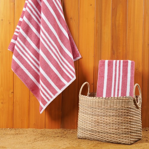 Cotton Beach Towels Set, Oversized Bath Towels for Pool Spa Camping, Sand Free - Picture 52 of 74