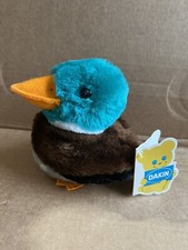 vtg Dakin plush stuffed animal mallard teal Duck toy 1977 NOS collectible 5" TAG