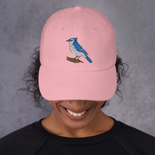 Blue Jay Embroidered Bird hat - Picture 85 of 114