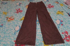 Urban Outfitters BDG High & Wide Corduroy Pants Chocolate Brown Size 24x27