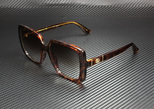 GUCCI GG0632S 002 Square Havana Gold Havana Brown 56 mm Women's Sunglasses  889652278926 | eBay