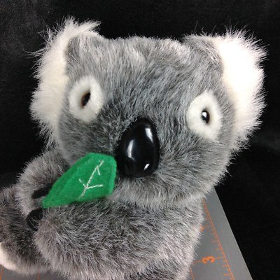 ぬいぐるみ Teddy Animal Stuffed Plush Koala Gray Small Bear Logo 1985/1992 Souvenir Plush Gray Bear Koala Vintage ぬいぐるみ