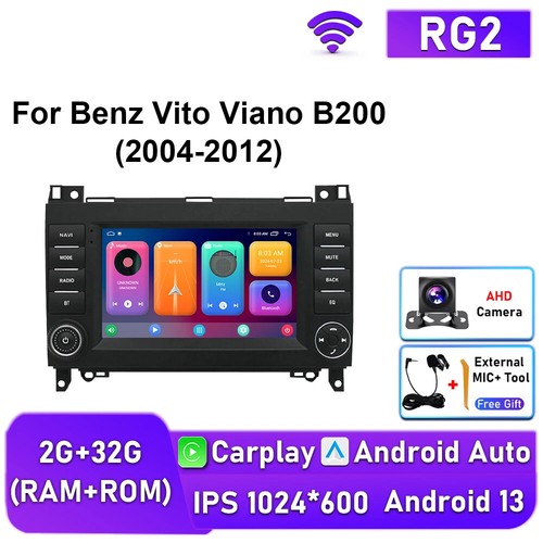 Android For Mercedes Benz Viano Vito B200 CarPlay Car Radio Stereo Player Screen - Picture 9 of 29
