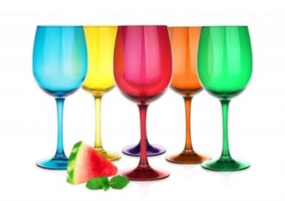 Weingläser 300ml im 6er-Pack Mix Farbe Weinglas Rotweingläser Weißweingläser 5901425447010