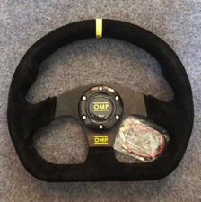 Steering Wheel 320mm/ 13 in D Style Black Suede Fits OMP Race Rally Road