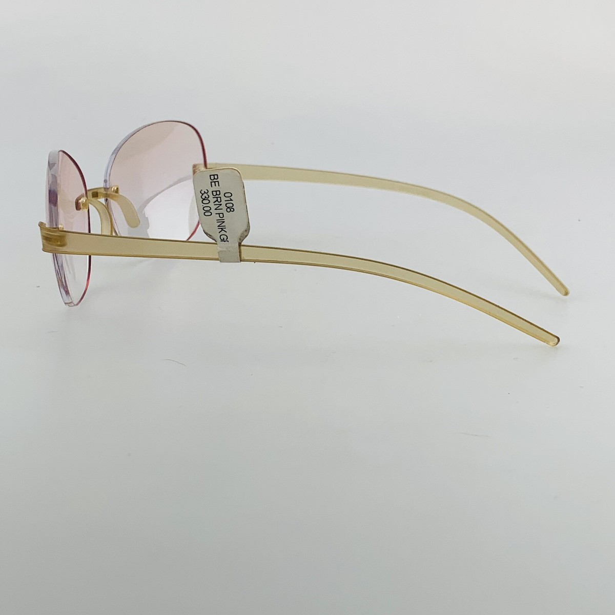 Vintage BASIC: Sunglasses mod. 0108 Rimless Brown Pink Clear  display picture 3