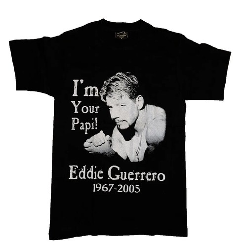 Maglietta Eddie Guerrero Nera: T-shirt Wrestling Da Uomo Taglie S A 5XL