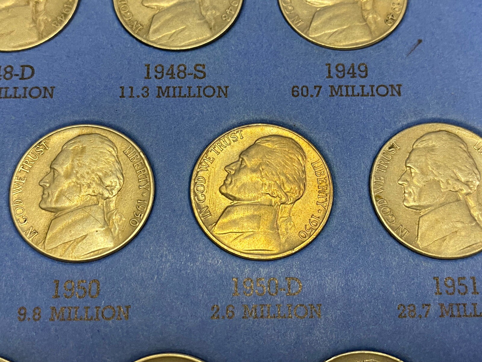 19381964 COMPLETE Jefferson Nickel Set*** HIGH GRADE Inc 1950D