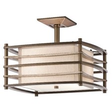 Moxie Semi-Flush Ceiling Light - Cambridge Bronze Finish