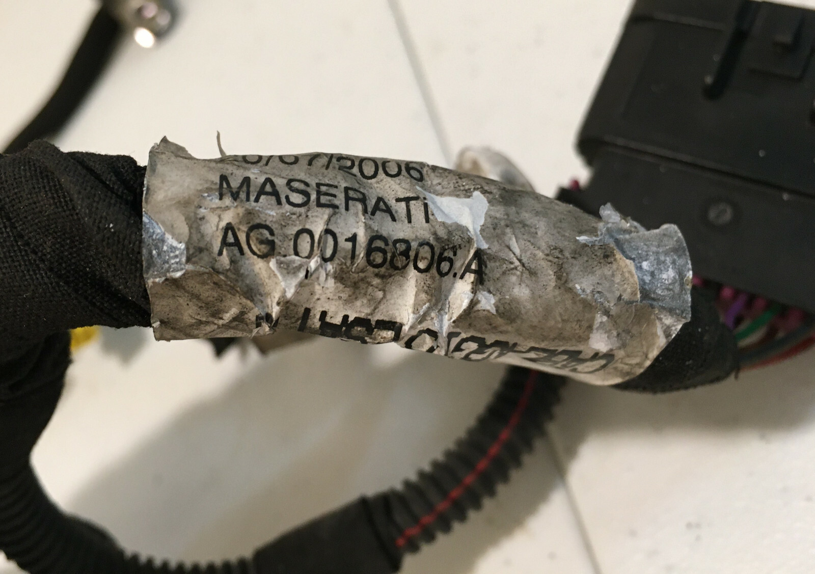 06 Maserati Quattroporte M139 F1 Gearbox Wiring Harness 184916 OEM USED