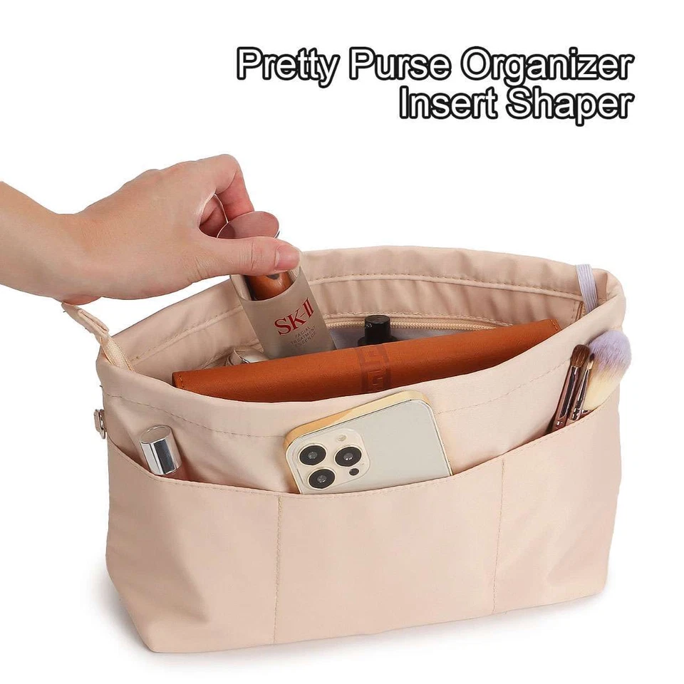 Cartera Organizador Inserto Nylon Bolso Bolso de Mano Organizador Modelador para Neverfull Tote EE. UU. Foto 4 de 4