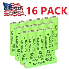 16x AAA 1.2V Ni-MH Rechargeable Battery 700mAh Batteries 3A for Solar Lights US