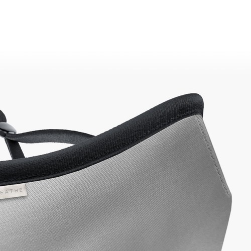 Breathe - Children's Grey 5-Layered Reusable Organic Cotton Face Mask in Bag - Picture 2 of 7