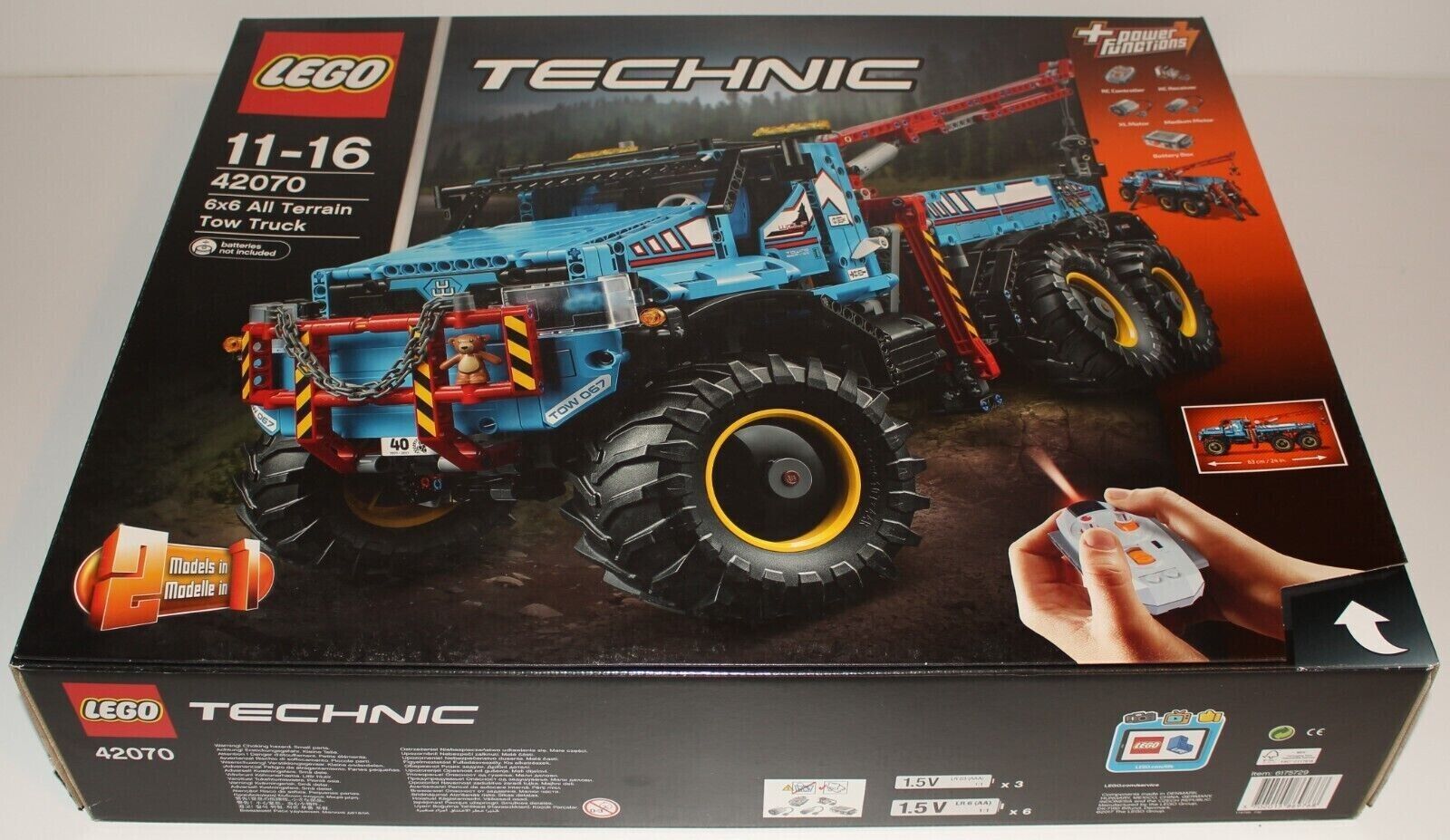 LEGO Technic 42070 6x6 All Terrain Tow Truck + Remote Control, NEW, sealed, MISB