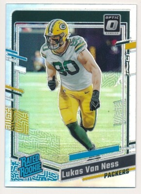LUKAS VAN NESS 2023 PANINI DONRUSS OPTIC #240 RATED ROOKIE SILVER PRIZM RC SP