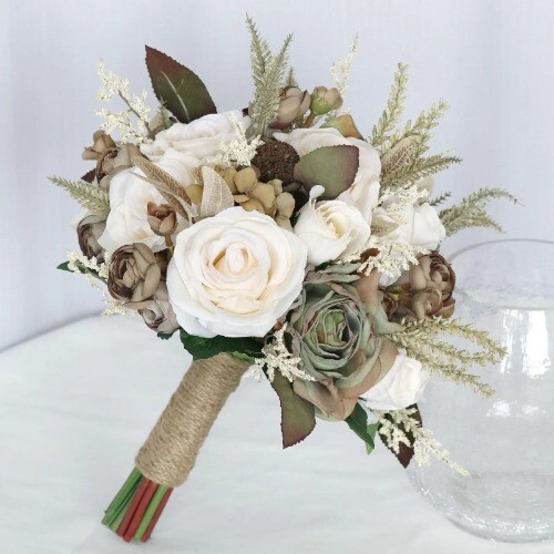 Wedding Bride Bouquet Props Holding Bouquet Artificial Flower Party Decoration - Bild 7 von 12
