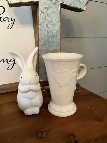 Fiestaware Retired White Latte Mug New Without Tag