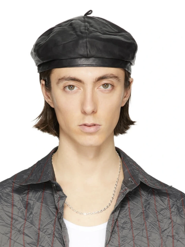帽子 OUR LEGACY BERET Our Legacy SS20 Leather Beret Hat | eBay