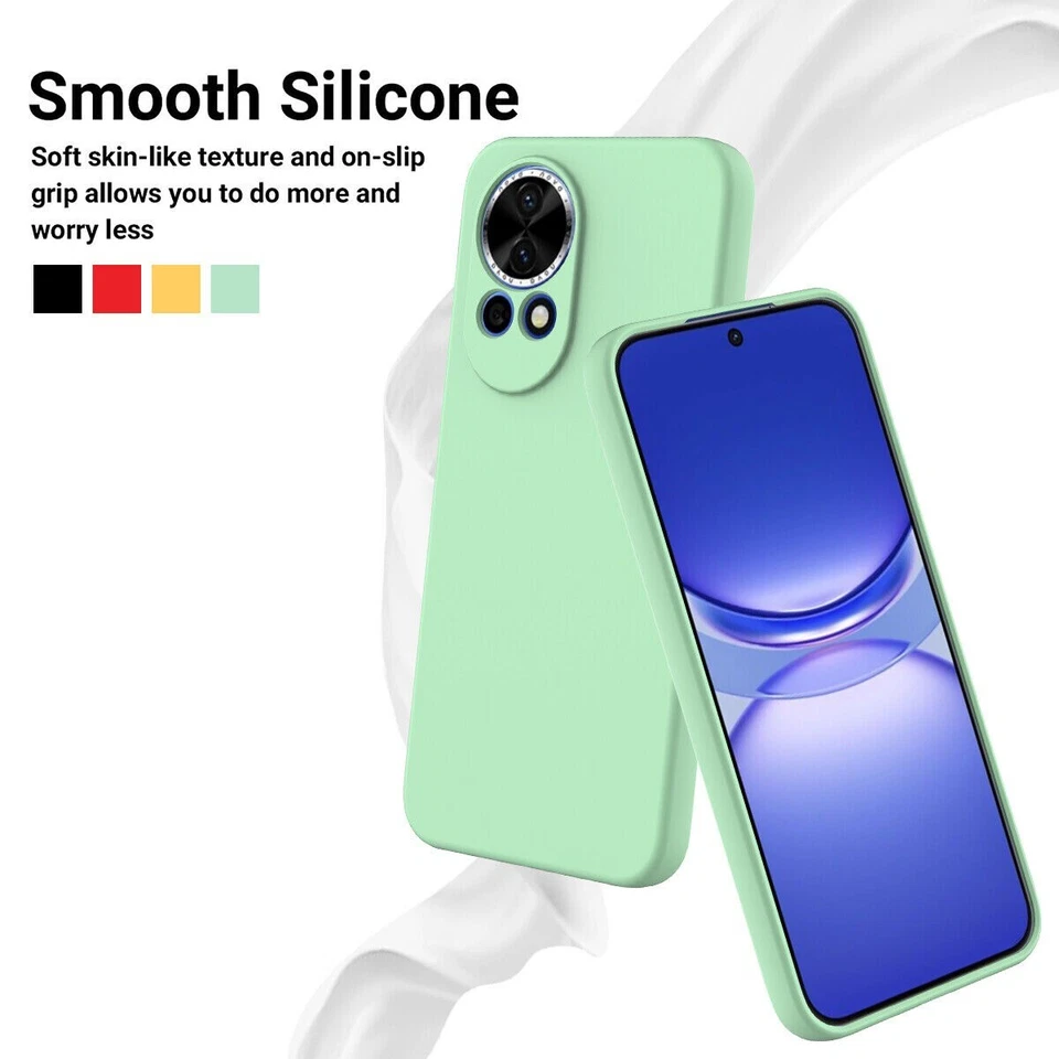 Capa traseira silicone líquido macio sensação toque pele luxo para Huawei Nova 13 - Imagem 3 de 4
