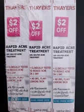 (3 Pack) Thayers  Rapid Acne Spot Treatment with Glycolic Acid - 0.68 fl