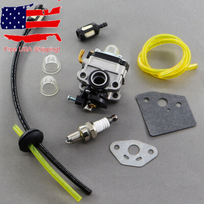 #ad #ad Carburetor Carb Kit for Ryobi 4 Cycle S430 WeedEater with Fuel Line Kit Gasket $12.95