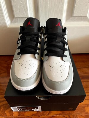 Nike Jordan 1 Low Light Smoke Grey GS 7y Women 8.5 NEW 553560-030