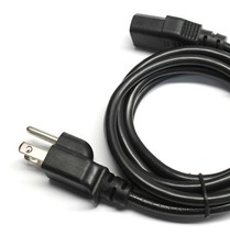 AC Power Cord Replacement Cable 3-Prong Plug for LG 27UD58-B Computer PC Monitor