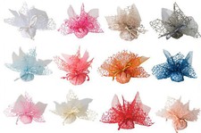 50SACCHETTI PORTA CONFETTI BOMBONIERE VELO RETE TONDO CON TULLE FAI DA TE