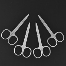 4XSanding Stainless Steel Eyebrow Clipper Trimming Scissors Nose Hair Clipper