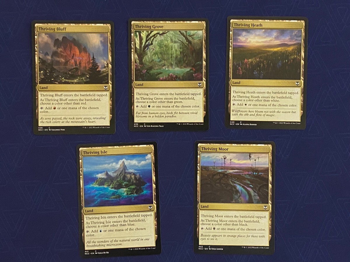 Thriving Lands MTG set 5x - Commander Pauper Nonbasic Land - NM