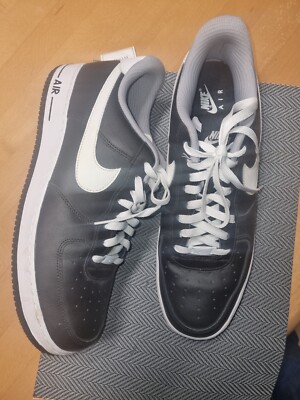 Nike ID Air Force 1  JJK  Herrenschuhe Sneakers  Schwarz Weiß  Gr.49,5 Neuwertig
