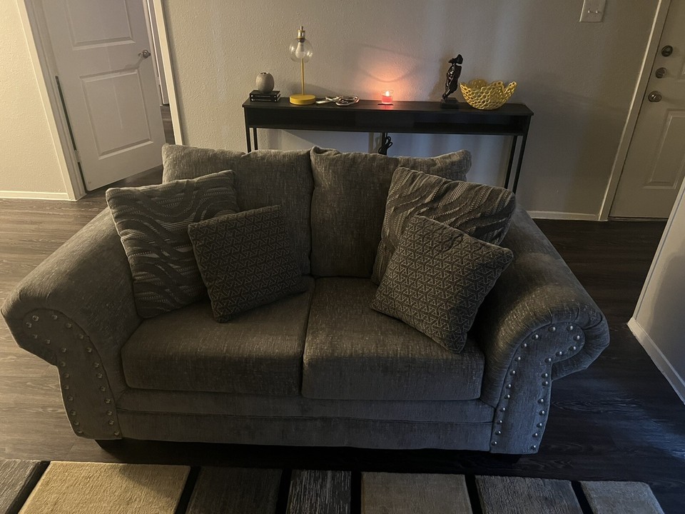 Ashley Furniture Accrington Earth Sofa and Loveseat Living Room Set eBay