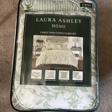 Laura Ashley NATALIE 5pc Luxury Ultra Soft Comforter Premium Bedding Set TWIN