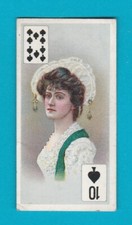 BEAUTIES (P/C INSET)  -  B.A.T. CO. LTD.  -  10  OF  SPADES  -  1908