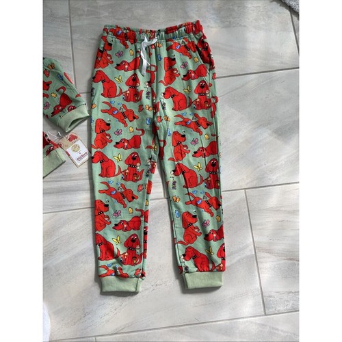 Little Bird Bamboo Quarter Zip Set Kids Size 7/8 Clifford Big Red Dog Shirt Pant - Picture 6 of 11