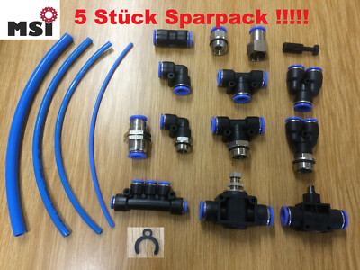 Pneumatik Steckverbinder Steckverschraubung Sparpack!!  Druckluft wie IQS/ Festo
